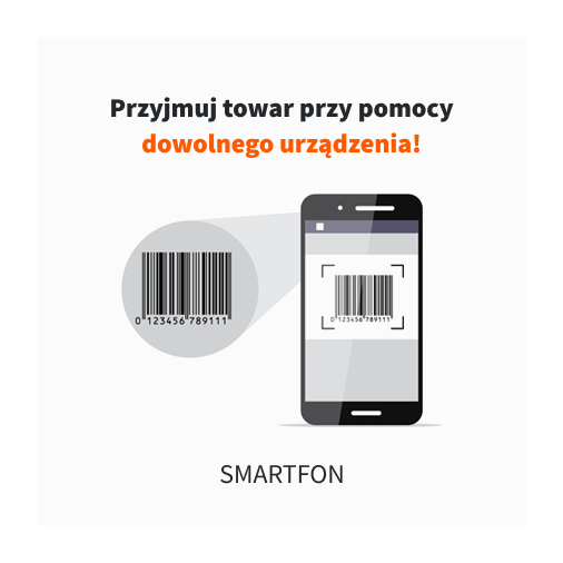 Przyjmuj towar przy pomocy dowolnego urządzenia Sellasist WMS.
