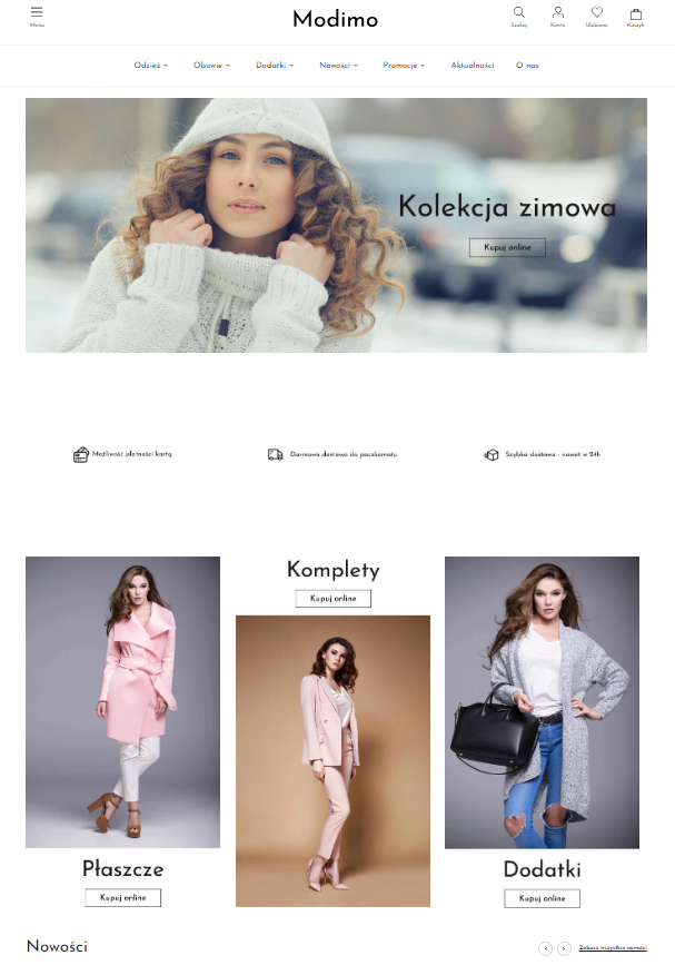 https://modimo.sellingo.pl/ - szablon graficzny Modimo na Sellingo.pl
