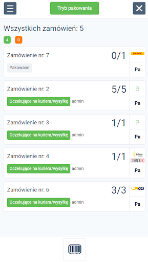 Pakowanie zamówień z aplikacją Sellasist WMS