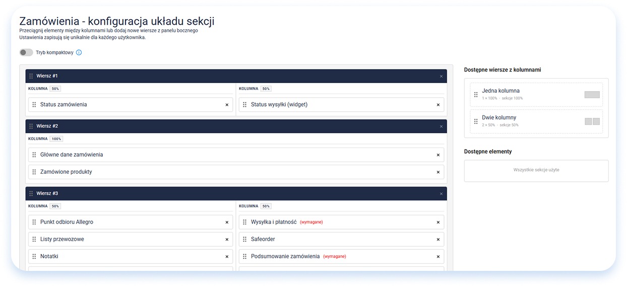 Automatyzacja i obsługa zamówień