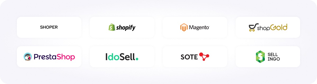 Integracje ze sklepami internetowymi (Shoper, Shopify, Magento i inne)